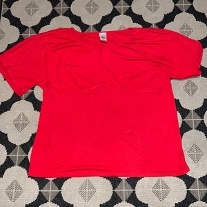 3 for $12 Red cutout shirt